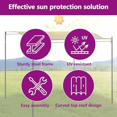 Zonneluifel 180 g/m 3x2,4 m taupe