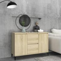 Dressoir 104x35x70 cm bewerkt hout sonoma eikenkleurig - thumbnail