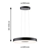Paulmann Pane 79779 LED-hanglamp 11 W Zwart, Grijs - thumbnail
