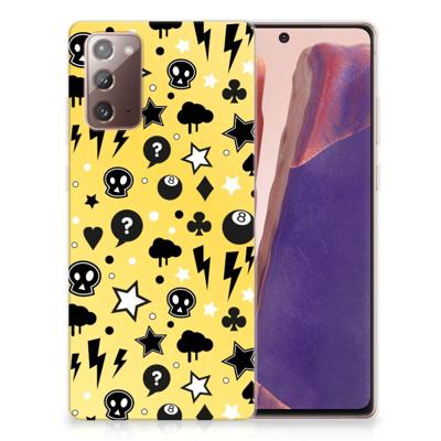 Silicone Back Case Samsung Note 20 Punk Geel Silicone Back Case Samsung Note 20 Punk Geel
