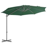 VidaXL Zweefparasol met stalen paal 300 cm groen - thumbnail