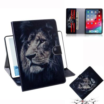 Leeuw patroon horizontale Flip lederen case voor iPad Pro 11 inch (2018) met houder & Card slot & portemonnee