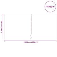 Vijverdoek 1000 g/㎡ 1x25 m - thumbnail