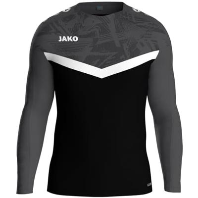 JAKO 8824K Sweater Iconic Kids - Zwart/Antraciet - 152
