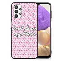 Samsung Galaxy A32 5G | Telefoon Hoesje | Flowers Pink DTMP - thumbnail