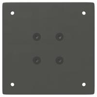 Bartafelpoten 4 st 100-102 cm staal antraciet - thumbnail