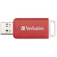 Verbatim V DataBar USB 2.0 Drive USB-stick 16 GB Rood 49453 USB-A 2.0 - thumbnail