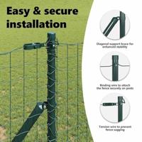 VidaXL Afrasteringspaal 13 pcs groen staal - thumbnail