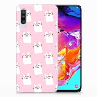 Samsung Galaxy A70 | TPU Hoesje | Sleeping Cats - thumbnail
