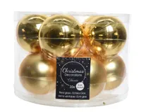 10 kerstballen licht goud glans-mat 60 mm KSD - Ksd - thumbnail