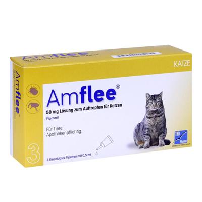 Amflee Spot-On 50 mg kat 2 x 3 pipetten Amflee Spot-On 50 mg kat 2 x 3 pipetten