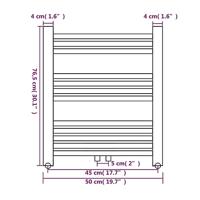 VidaXL Radiator / handdoekenrek recht 500x764 mm - thumbnail