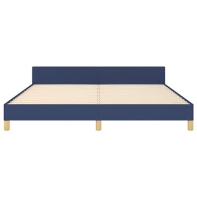 Bedframe zonder matras stof blauw 160x200 cm