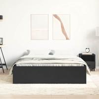 Bedframe zwart 135x190 cm Double - thumbnail
