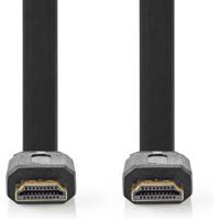 Nedis High Speed HDMI-Kabel met Ethernet | HDMI Connector | HDMI Connector | 4K@30Hz | 10.2 Gbps | 10.0 m | Plat | PVC | Zwart | Label - - thumbnail