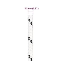 Boottouw gevlochten 12 mmx100 m polyester wit - thumbnail