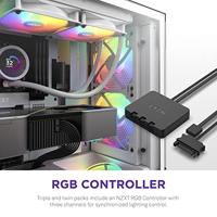 NZXT F120 Core - 120mm RGB Fan - Triple - White - thumbnail