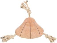 TRIXIE BE Nordic hondenspeelgoed, knuffeldier, geruisloze schelpsteen van pluche/touw - 36047 - thumbnail
