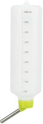 TRIXIE DRINKFLES KUNSTSTOF MET DRAADBEUGEL ASSORTI 450 ML 12 ST