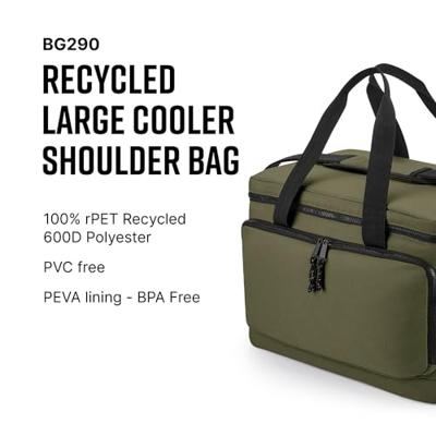 Atlantis BG290 Recycled Large Cooler Shoulder Bag - Military-Green - 40 x 26 x 28 cm