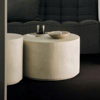 Ethnicraft Ronde Salontafel 'Elements' Microcement, 60cm, kleur Off White - thumbnail