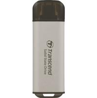 Transcend ts512gesd300s esd300s external ssd, 512 gb, usb type-c, 10 gbps, 1050/ 950 mb/s, silver - thumbnail