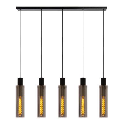 Lucide ORLANDO - Hanglamp - 5xE27 - Fumé Lucide ORLANDO - Hanglamp - 5xE27 - Fumé