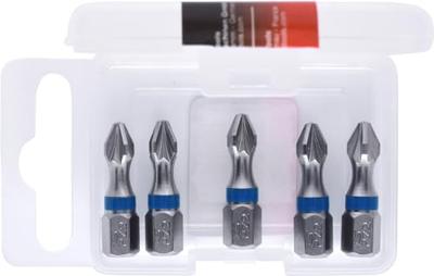 KS Tools 918.3211 9183211 Kruis-bit PZ 2 Vernikkeld C 6.3 5 stuk(s)