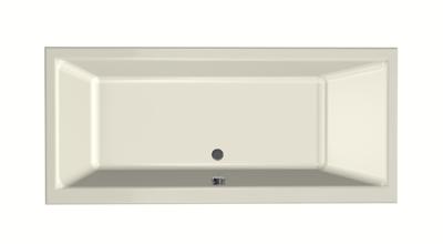 Xenz Kristal Ligbad - 180x80x48 - afvoer Midden - acryl - pergamon 6986-02