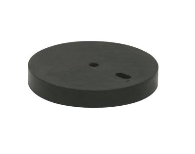 Deurbuffer verhoger 12 mm rubber zwart tbv 02030