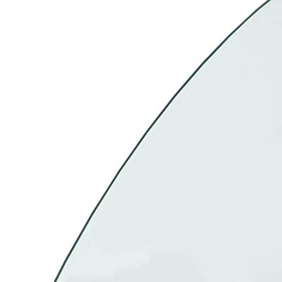 VidaXL Glasplaat voor open haard halfrond 1200x600 mm
