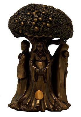 Beeld 'Mother Maiden Crone' Bronskleurig - 18 cm