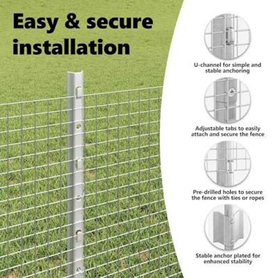 VidaXL Hek met paal zilver 0,6 x 50 m staal VidaXL Hek met paal zilver 0,6 x 50 m staal
