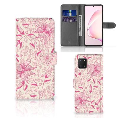Samsung Note 10 Lite Hoesje Pink Flowers Samsung Note 10 Lite Hoesje Pink Flowers