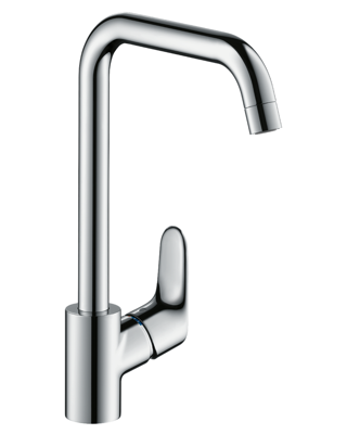 Hansgrohe Focus E2 keukenkraan met hoge draaibare uitloop instelbaar 110 graden, 150 graden en 360 graden chroom 31820000
