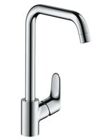 Hansgrohe Focus E2 keukenkraan met hoge draaibare uitloop instelbaar 110 graden, 150 graden en 360 graden chroom 31820000 - thumbnail