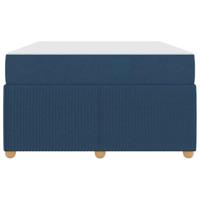 Bedframe met matras met matras Blauw 120 x 190 cm Stof - thumbnail