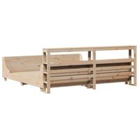 Bedframe zonder matras massief grenenhout 200x200 cm - thumbnail