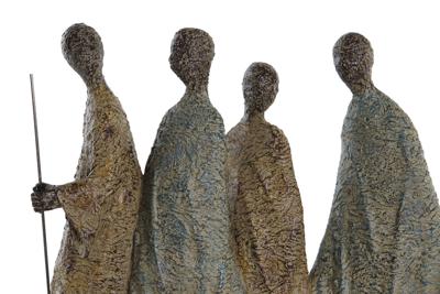 Decoratieve figuren DKD Home Decor Afrikaanse Hars Multicolour (33,5 x 14,5 x 41 cm)