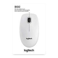 Logitech B100 Muis USB Optisch Wit 3 Toetsen 800 dpi - thumbnail
