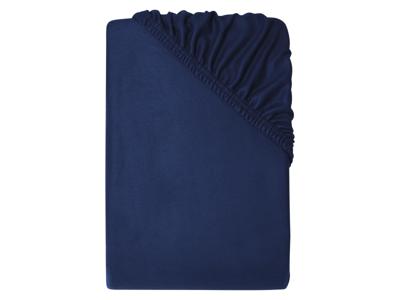 LIVARNO Hoeslaken Fleece 180-200 x 200 cm (Marineblauw)