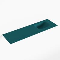 MONDIAZ LEX Smag solid surface inleg wastafel voor toiletmeubel 100cm. Positie wasbak rechts - thumbnail