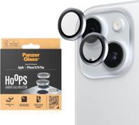 PanzerGlass™ Hoops camera lensbeschermer voor Apple iPhone 15 | 15 Plus - bescherming met stijl, schokbestendig glas, blauw - thumbnail