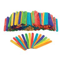 Colorations - gekleurde houten ijsstokjes, 500st. - thumbnail