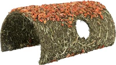 Trixie schuilplaats natuurvezel met granen/wortel 25x15x12 cm 2 st