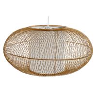 Plafondlamp DKD Home Decor Wit Natuurlijk Bamboe 40 W 83 x 83 x 40 cm - thumbnail