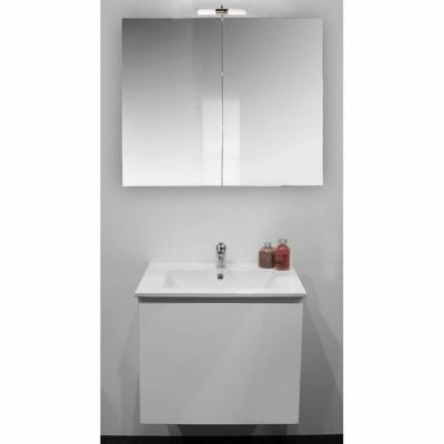 Badkamermeubelset Go By Van Marcke Joelle 60 cm Compleet Met Spiegelkast Wit Go by Van Marcke