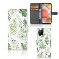 Samsung Galaxy A42 5G Hoesje Leaves - thumbnail