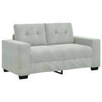 Bankstel met kussen 3 pcs Grijs 221 x 78 x 80 cm Velvet - thumbnail