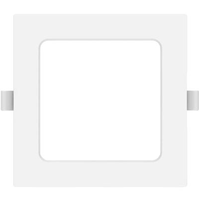 LED Downlight Pro Vierkant 6W - Koud Wit 6500K - Mat Wit - Kunststof - 120mm